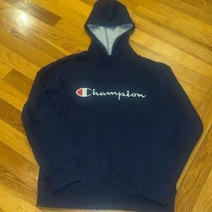 Champion boys navy hoodie